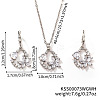 Chic Geometric Brass Rhinestones Earrings & Necklaces for Woemn RP4250-6-1