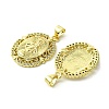 Brass Micro Pave Cubic Zirconia Pendants KK-H472-53M-G-2