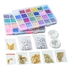 DIY Glass Seed & Plastic & Polymer Clay Beads Bracelets Making Kits DIY-FS0007-07-6