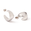 Non-Tarnish 304 Stainless Steel Chunky C-shape Stud Earrings EJEW-P198-10P-2