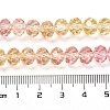 Transparent Painted Glass Beads Strands X1-DGLA-A034-T6mm-A07-3