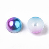 Imitation Pearl Acrylic Cabochons OACR-R063-8mm-01-3