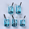 Imitation Juice Glass Pendants X-CRES-S359-15-3