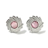 Cat Eye Stud Earrings EJEW-G400-62P-2