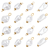 80Pcs 8 Styles Jewelry Making Findings Kits including ABS Plastic Imitation Pearl Pendants & Connector Charms PALLOY-WR00022-1
