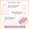 3 Sets 3 Styles PP Plastic Cookie Baking Molds DIY-SC0031-04A-2