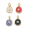 Brass Enamel Pendants KK-CBA5585-08G-1