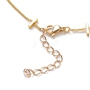 Brass Twisted Chain Curb Chain Anklets AJEW-AN00292-3