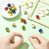 18Pcs 6 Colors Handmade Lampwork Beads Strands LAMP-CJ0003-08-5