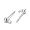 925 Sterling Silver Ear Stud Findings STER-K167-042A-S-2