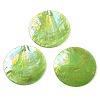 Spray Painted Natural Capiz Shell Pendants X-SSHEL-Z002-01A-1