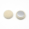 Faux Mink Fur Covered Cabochons X-WOVE-S084-18E-1