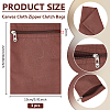 Canvas Cloth Zipper Bags ABAG-WH0077-09A-04-2