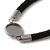 Milan Cord & 304 Stainless Steel Bracelets Making LS-MAK-H004-02E-P01-2