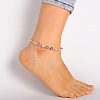 Trendy Glass Pearl Anklets AJEW-AN00035-07-1