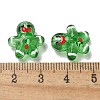 Christmas Handmade Lampwork Beads Strands LAMP-M021-02F-4