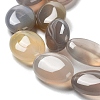 Natural Grey Agate Beads Strands G-L164-A-37-4