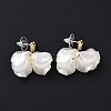Acrylic Imitation Shell Dangle Earrings EJEW-L281-04A-2