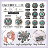 18 Sets 9 Styles Alloy Decorative Rivets BUTT-TA0001-20-4