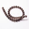 Natural Obsidian Beads Strands G-D838-6mm-01-2