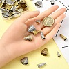 50Pcs 5 Styles Apetalous Alloy Bead Cone FIND-YW0006-39-3