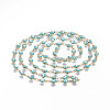 3.28 Feet 304 Stainless Steel Enamel Chains X-CHS-P006-02G-02-1