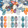 96Pcs 8 Colors Transparent Electroplate Glass Beads EGLA-SC0001-24-1