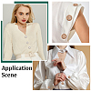 40Pcs 2 Colors Alloy Rhinestone Shank Buttons BUTT-ME0001-29-5