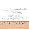 304 Stainless Steel Star Dangle Earrings EJEW-TA00624-2