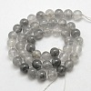 Natural Gemstone Cloudy Quartz Round Bead Strands G-O021-10mm-03B-4