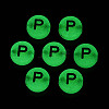 Luminous Frosted Acrylic Beads FACR-T008-02P-3