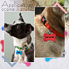 40Pcs 5 Colors Pet Aluminium Pendants FIND-SP0002-44-5
