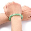 Dyed Natural Green Aventurine Beads Stretch Bracelets X-BJEW-Q305-3