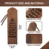 Cowhide Leather Labels AJEW-WH0386-0038-2