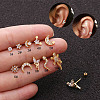 316L Stainless Steel Ear Stud Earrings WG50079-10-1