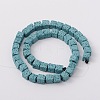 Synthetic Lava Rock Bead Strands G-N0104-8mm-14-2