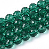 Transparent Glass Bead Strands GLAA-R095-8mm-38-1
