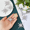 6Pcs Star Alloy Rhinestone Lapel Pins for Backpack Clothes JEWB-DC0001-39P-3