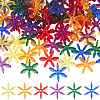 120Pcs Transparent Acrylic Beads OACR-SC0003-02B-1