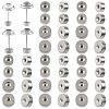 40Pcs 4 Styles 304 Stainless Steel Ear Nuts STAS-FS0002-23-1