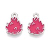 Fruit Alloy Enamel Charms PALLOY-S058-01P-06-2