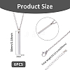 304 Stainless Steel Pendant Necklaces NJEW-FH0001-14A-2