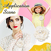 1Pc Polyester Flower Brooch JEWB-ME0001-11A-5