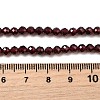 Natural Garnet Beads Strands G-J376-36B-4mm-4