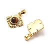 Brass Tiger Eye Pendants KK-B129-05G-2