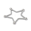 Stainless Steel Color 304 Stainless Steel Rhinestonet Pendants STAS-Q312-02D-P-2