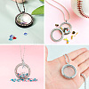 4Pcs 2 Style Alloy Glass Crystal Rhinestone Pendants PALLOY-TA0002-36A-20