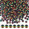 Opaque Resin Stripe Beads RESI-HY0001-31A-1