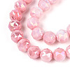 Anti-Tarnish Electroplate Glass Beads Strands GLAA-N010-10mm-04-2