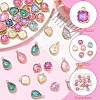 15Pcs Heart K9 Glass Charms GLAA-YW0004-59-5